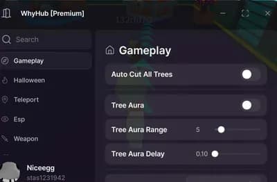Preview of Auto Cut all trees, Tree Aura, Auto Spin Wheel 