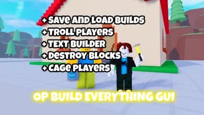 Preview of Build Anything! Save / Load Builds Create Text Troll Players