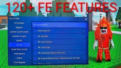 Preview of Joca hub 130+ FE SCRIPTS OP