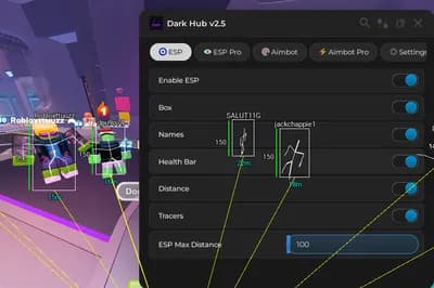 Preview of Dark Hub | BIG Update v2.5 Aimbot + ESP and more.