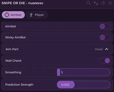 Preview of SNIPE OR DIE SCRIPT - AIMBOT, NOCLIP & MORE | BEST SCRIPT