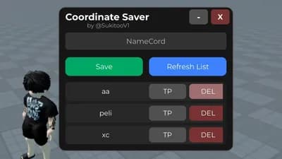 Preview of GUI Coordinate Saver & Teleport Coordinate