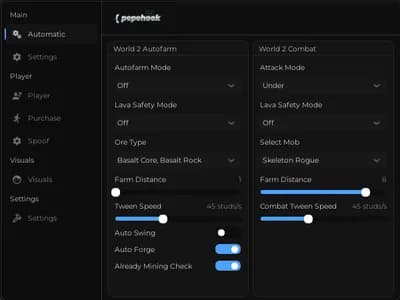 Preview of [UPDATE] pepehook The Forge, Auto Mine, Auto Forge, and more