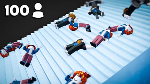 100 Player Slippery Stairs